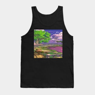 Anime Style Landscape Tank Top